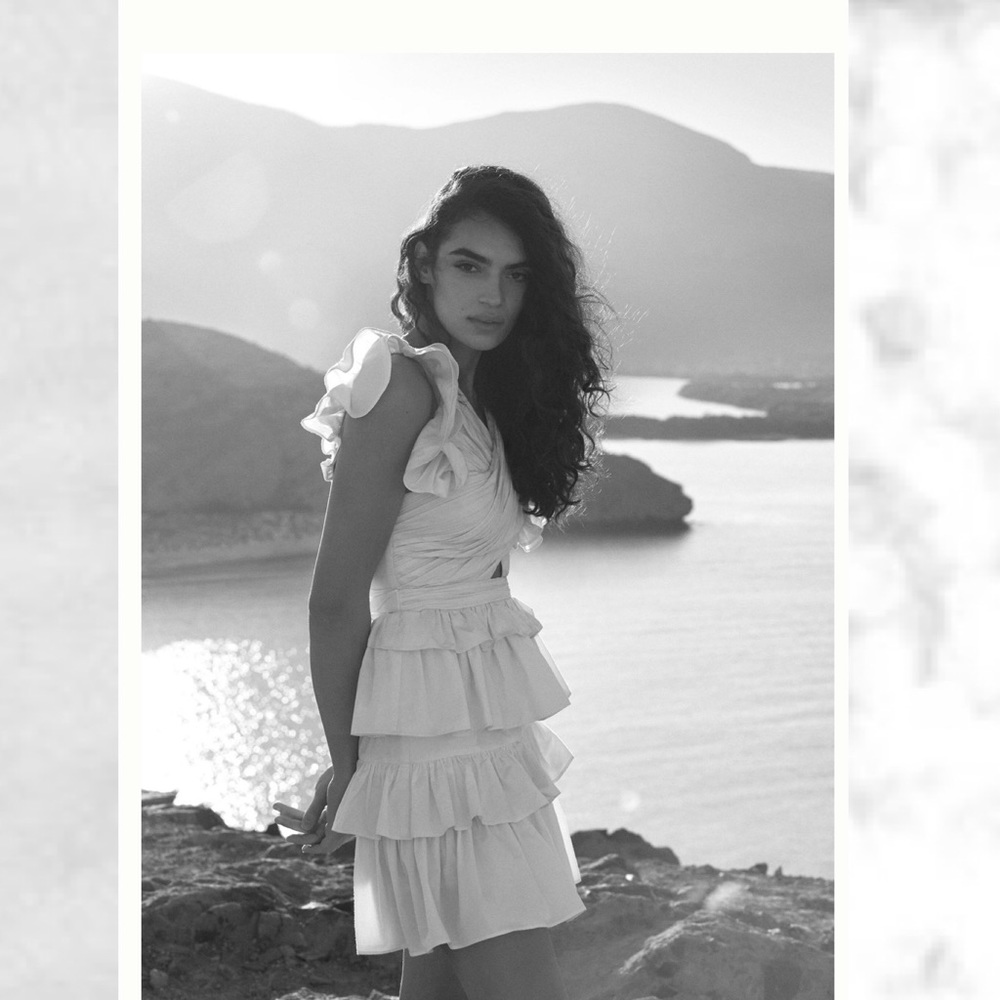 Anthropologie x Love The Label Ruffled Halter Mini Dress - Picture 6 of 6